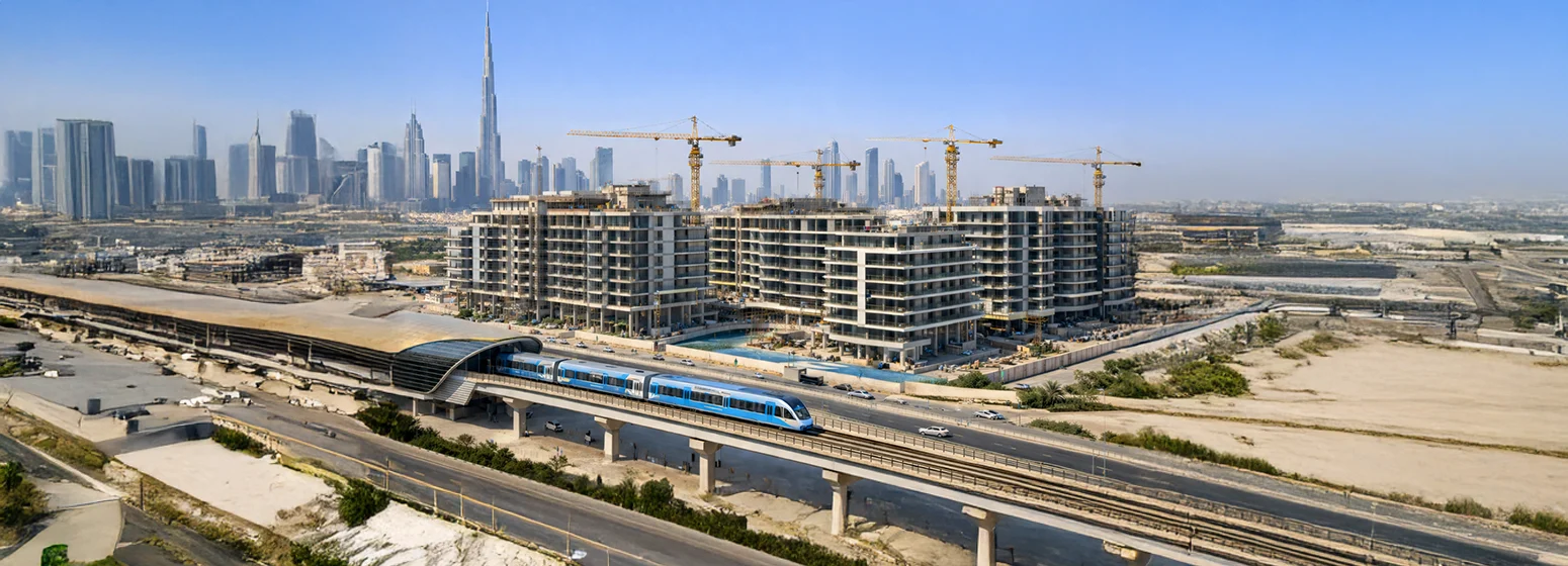 Azizi Metro-Linked Residential Development 55% Complete in Dubai